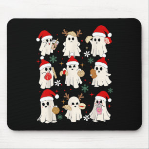 Christmas Pantasmas Ghost Santa Conchas Mouse Mat