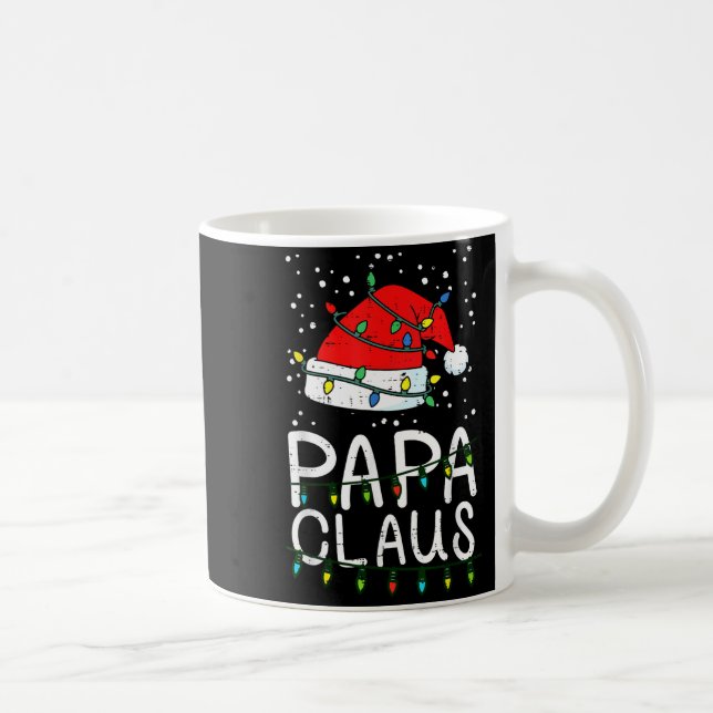 Christmas Papa Claus Santa Hat Xmas Dad Family Mat Coffee Mug (Right)