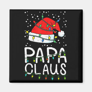 Christmas Papa Claus Santa Hat Xmas Dad Family Mat Magnet