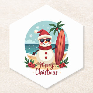 christmas paper coaster