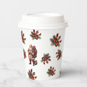 Christmas paper cups
