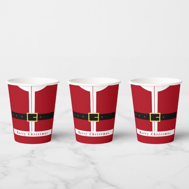 Christmas Paper Cups Santa Claus Belt (Multi)