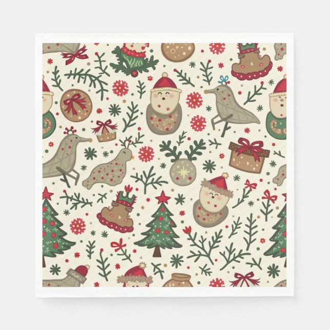Christmas Paper Napkin (Front)