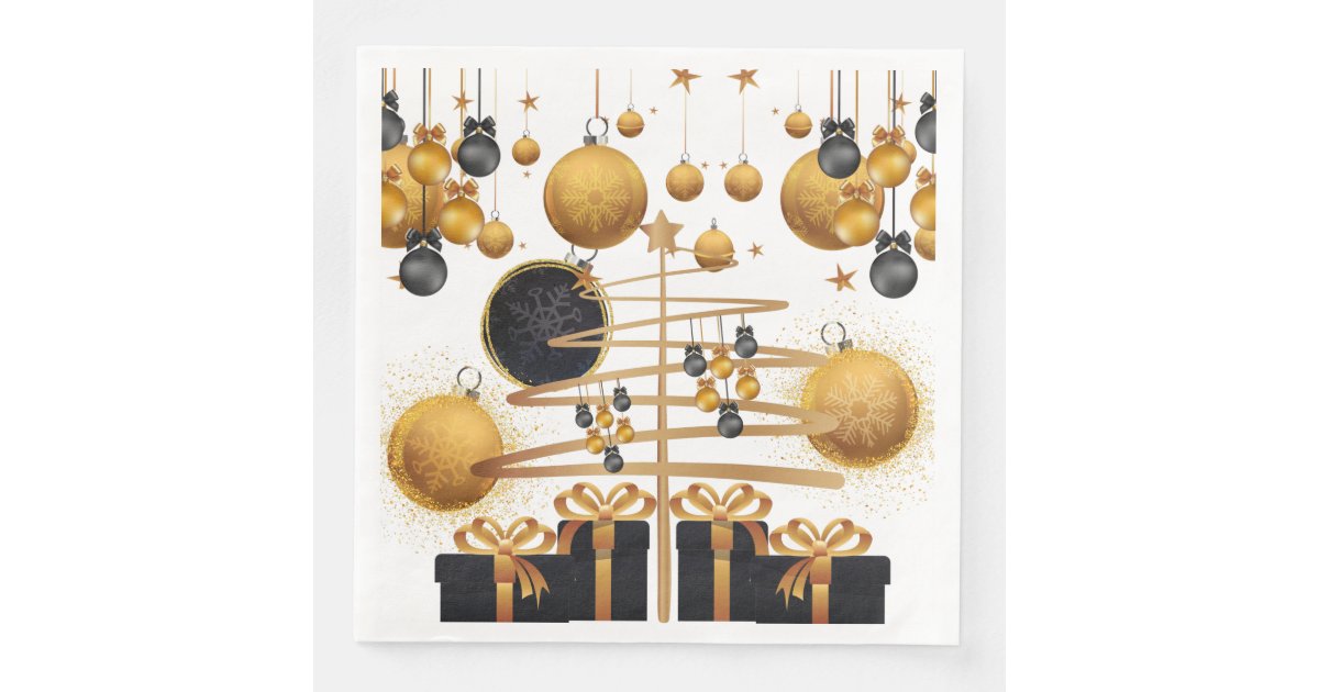 Christmas Paper Napkins | Zazzle.co.uk