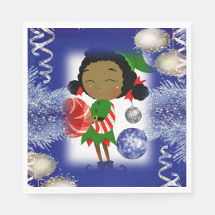 Christmas Paper Napkins, Elf Napkin
