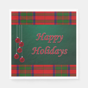 Christmas Paper Napkins, Happy Holidays Napkin