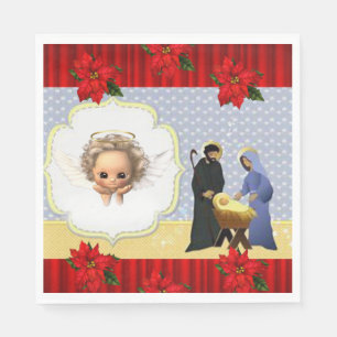 Christmas Paper Napkins, Jesus Christ Napkin
