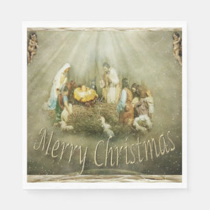 Christmas Paper Napkins, Jesus Christ Napkin