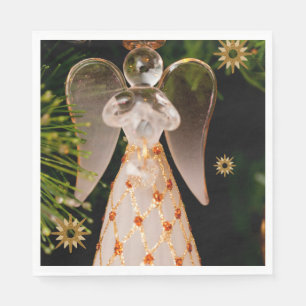 Christmas Paper Napkins, Merry Christmas, Angel Napkin