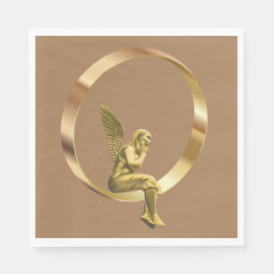 Christmas Paper Napkins, Merry Christmas, Angel Napkin