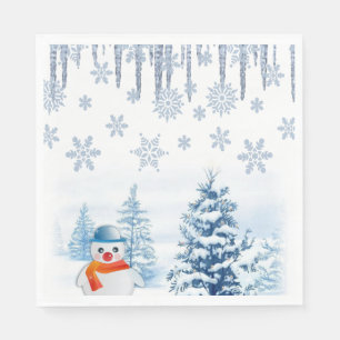 Christmas Paper Napkins, Merry Christmas Napkin