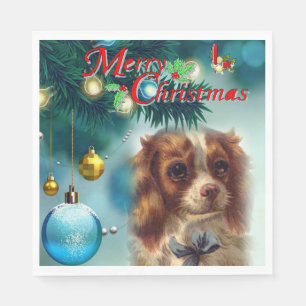 Christmas Paper Napkins, Merry Christmas Napkin