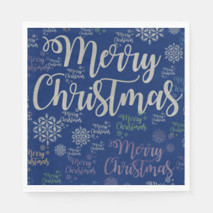 Christmas Paper Napkins, Merry Christmas Napkin