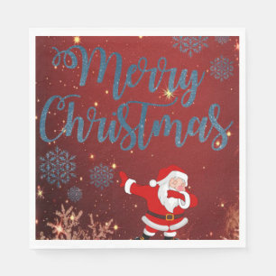 Christmas Paper Napkins, Merry Christmas Napkin