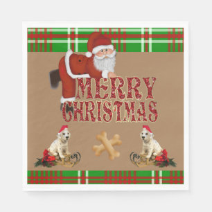 Christmas Paper Napkins, Merry Christmas Napkin