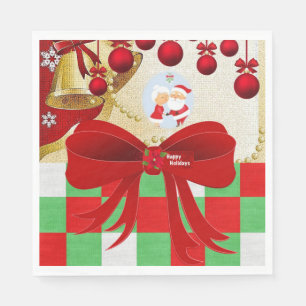 Christmas Paper Napkins, Merry Christmas Napkin