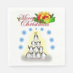 Christmas Paper Napkins, Merry Christmas Napkin