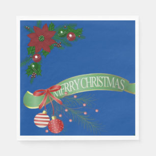Christmas Paper Napkins, Merry Christmas Napkin