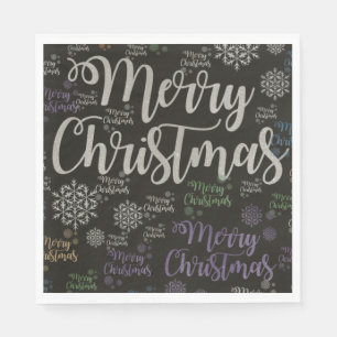Christmas Paper Napkins, Merry Christmas Napkin