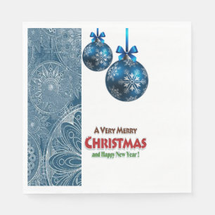 Christmas Paper Napkins, Merry Christmas Napkin