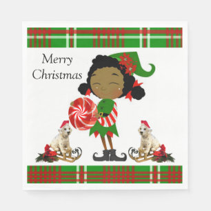 Christmas Paper Napkins, Merry Christmas Napkin