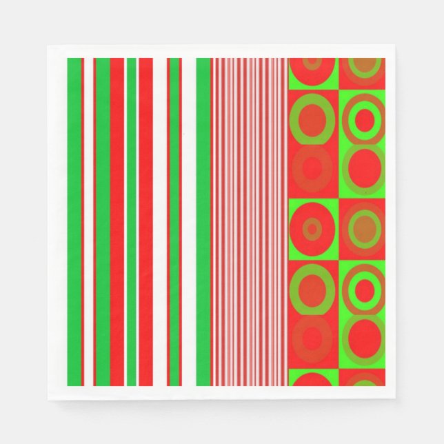 Christmas Paper Napkins, Merry Christmas Napkin (Front)