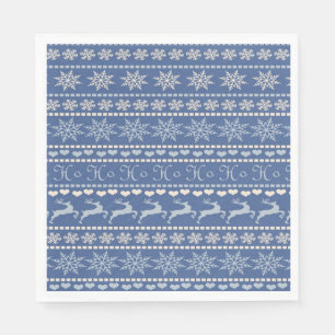 Christmas Paper Napkins, Merry Christmas Reindeer Napkin