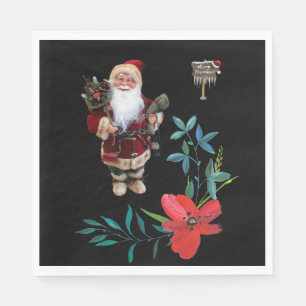 Christmas Paper Napkins, Santa Napkin