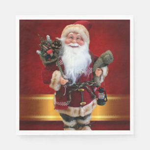 Christmas Paper Napkins, Santa Napkin
