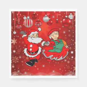 Christmas Paper Napkins, Santa Napkin