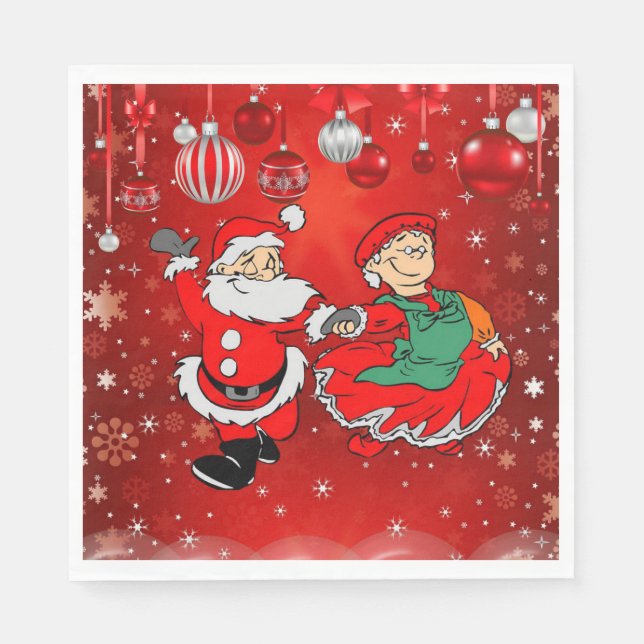 Christmas Paper Napkins, Santa Napkin (Front)