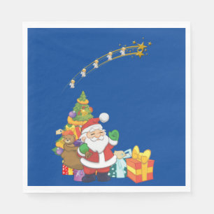 Christmas Paper Napkins, Santa Napkin