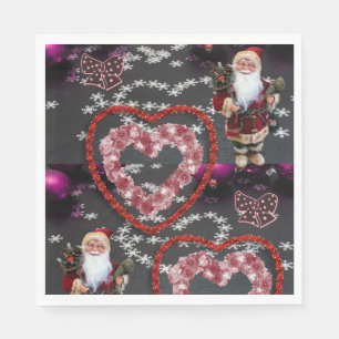 Christmas Paper Napkins, Santa Napkin