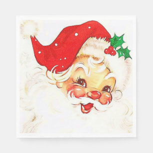 Christmas Paper Napkins, Santa Napkin