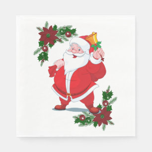 Christmas Paper Napkins, Santa Napkin