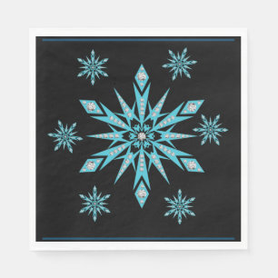 Christmas Paper Napkins, Snowflake Napkin