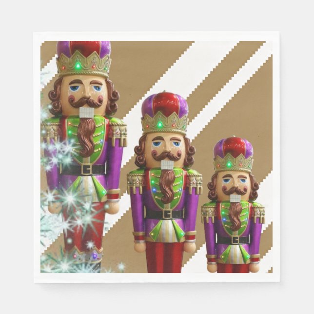 Christmas Paper Napkins, Soldier Napkin (Front)