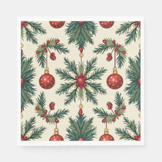 Christmas Paper Napkins, Standard Luncheon Napkin
