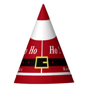 Christmas Paper Party Hat Funny Santa Design