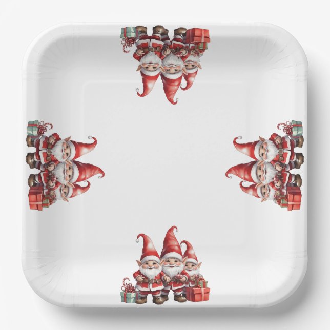 Christmas  paper plate (Front)