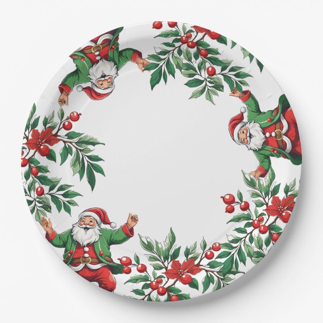 Christmas  paper plate (Front)