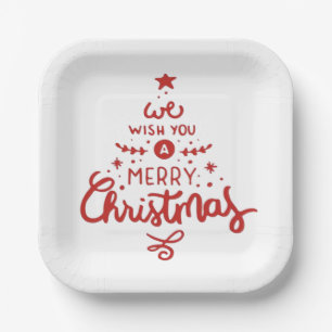 Christmas paper plate