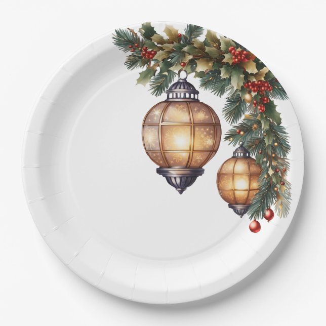 Christmas  paper plate (Front)
