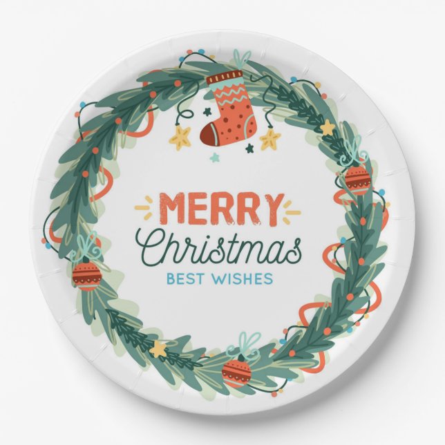 Christmas Paper Plate (Front)