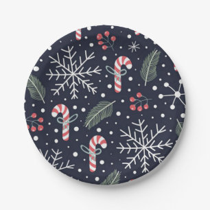 christmas paper plate