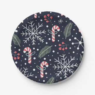 christmas paper plate