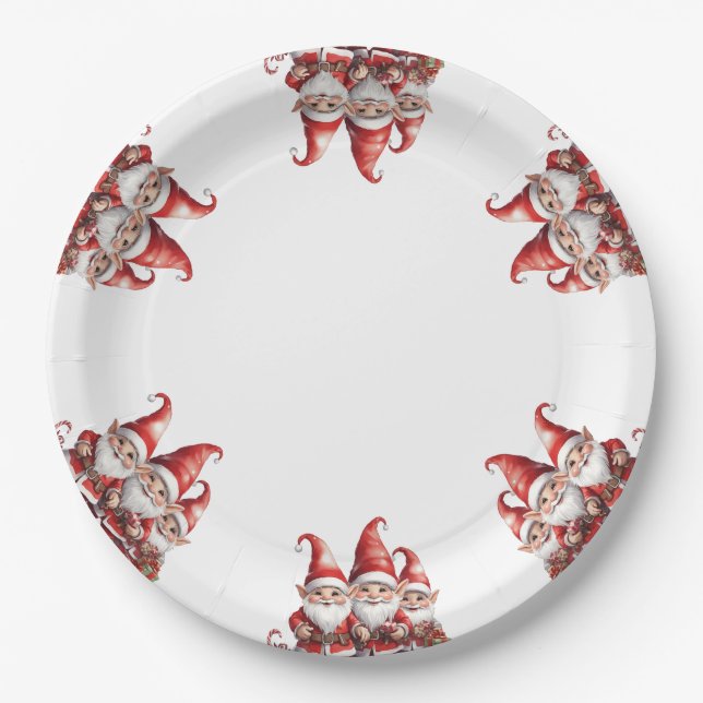 Christmas  paper plate (Front)