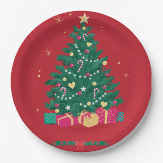 Christmas paper plate