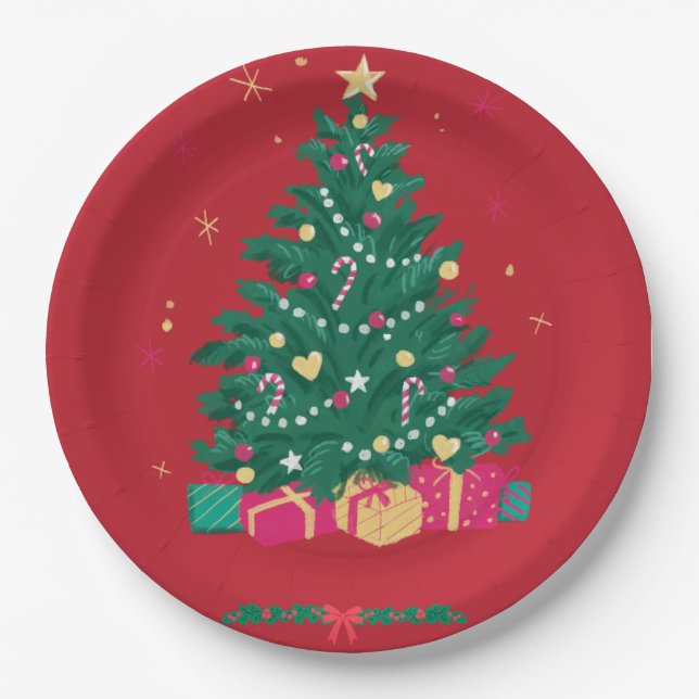 Christmas paper plate (Front)
