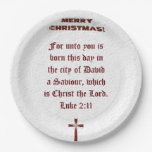 Christmas Paper Plate